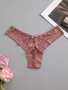 Snug Zone 12件套浪漫性感蕾丝比基尼内裤，女士适用，多种颜色可选 - 彩色 - 查看 7