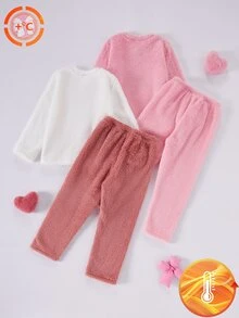 SHEIN 4件組少女睡衣 - 彩色 - 查看 3