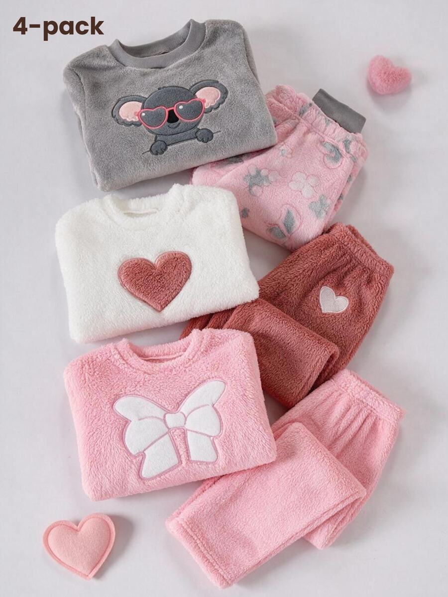 SHEIN 4件組少女睡衣 - 彩色 - 查看 1