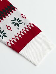 Sorvial 男士秋冬長袖圓領針織套頭毛衣，附聖誕元素，可愛聖誕套頭毛衣，秋冬款 - 彩色 - 查看 10