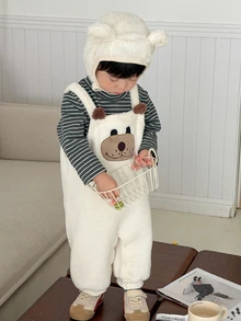 DAZY Baby Boys Cartoon Casual Fashion Creative Personalized Fresh Cute Romper - Beige - View 7