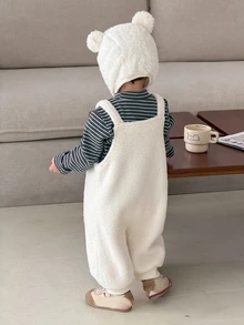 DAZY Baby Boys Cartoon Casual Fashion Creative Personalized Fresh Cute Romper - Beige - View 2