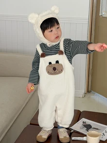 DAZY Baby Boys Cartoon Casual Fashion Creative Personalized Fresh Cute Romper - Beige - View 8