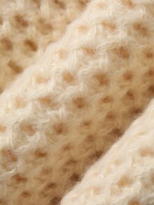 DAZY Baby Girl Round Neck Long Sleeve Autumn/Winter Sweater - Apricot - View 9
