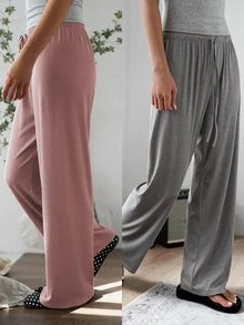 DAZY 2PCS Women Sleep Bottoms - Multicolor - View 3