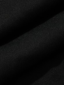 DAZY Women's Solid Color Elastic Waist Loose Casual Pajama Pants - Black - View 7