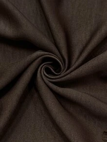 Elaquor Plus Size Women Lace Patchwork Cowl Neck Casual Party Dress Fall - Coffee Brown - View 8