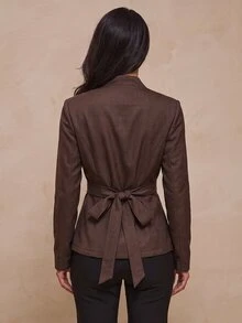 Glamine Women Coats - Brown - View 2
