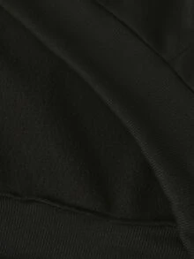 STYNVO Men's Fashion Embroidered Pocket Long Sleeve Hoodie - Black - View 6