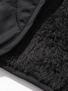 FRIFUL Mantel Katun Berlapis Kasual Warna Polos untuk Wanita, Cocok untuk Perjalanan Musim Dingin Sehari-hari - Hitam - View 14