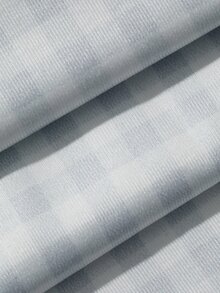 DAZY Infant (Girl) Plaid Lapel Long Sleeve 2 Pieces Set Loungewear - Blue and White - View 7