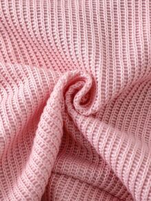 SHEIN Baby Girl V-Neck Bow Solid Color Long Sleeve Cardigan Sweater, Spring/Autumn Fall Winter Club Pink Cowgirl - Dusty Pink - View 8