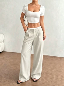 FavEase Women's Autumn Polka‑Dot Camisole Top, Lace‑Trim Spaghetti‑Strap Sexy Casual Unique Single Top For Vacation Home College‑Style Wear Office Work Beige - Apricot - View 5