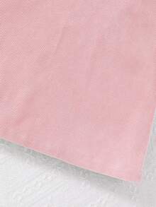 SHEIN Tween Girl Pink Corduroy Girls Clothes 8 To 12 Years Halloween Outfit Fall Style US Fall Style Autumn Winter - Pink - View 8