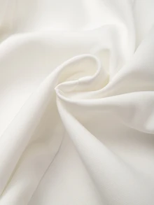 GlowEve CURVE Plus Size Women's White Lapel Double-Breasted Button Short Blazer, Elegant Business Casual Stylish Fall Commute Work Office Semi Formal Date Party - White - View 5
