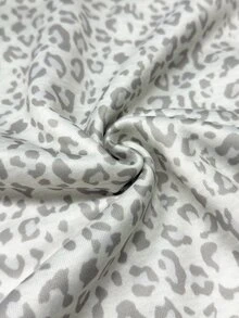 Zavorell Women's Letter & Leopard Print Drop Shoulder Long Sleeve Casual Sweatshirt - Multicolor - View 4