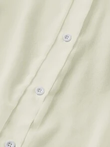 Franclia Lapel Basic Transparent Solid Simple Shirt Fall Cloth For Women - Apricot - View 3