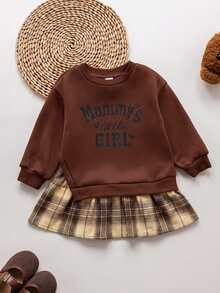 Young Girls Retro Fashion Versatile Casual Everyday Wear Fall Winter,Suitable For Outings, Campus - Coffee Brown - View 2