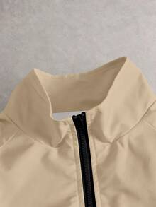 Manfinity EMRG Men's Colorblock Zipper Casual Versatile Daily Travel Long Sleeve Jacket - Multicolor - View 3