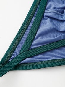 WENEZON Calzoncillos de hombre de talle bajo y acanalados, ropa interior de hombre, adecuado para citas de pareja, regalo de pareja - Azul - Ver 5