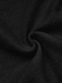 SHEIN Bubblio Kids Young Boy Solid Color Drawstring Waist Wide Leg Loose Casual Sweatpants - Black - View 6