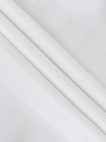 Manfinity Homme هودي رجالي مقاس كبير أبيض بطبعة جرافيك قوطية للشارع، مناسب للارتداء اليومي والتجمعات - أبيض - مشاهدة 5