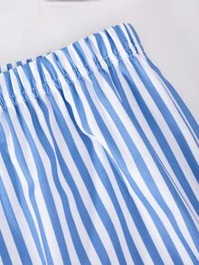 Setelan 2pcs untuk Anak Laki-Laki Remaja Gaya Liburan Musim Panas: Kaos Biru Terang dengan Saku Bermotif Pohon Kelapa Digital dan Celana Pendek Bermotif Pohon Kelapa, Cocok untuk Pantai, Berkemah, Liburan Santai, Jalan-jalan, Kembali ke Sekolah, Musim Semi/Panas - Navy Blue - View 8