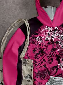 Attitoon Women's Fashion Floral Print Long Sleeve Sweatshirt Sweatshirt - Multicolor - View 6