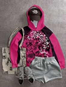 Attitoon Women's Fashion Floral Print Long Sleeve Sweatshirt Sweatshirt - Multicolor - View 5