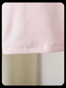 Genkimix Kids Young Girls Cute, Elegant Bow-Knot Design 3D Beaded Craft Casual T-Shirt - Pink - View 8