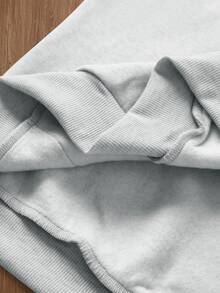 TOKVUE Men's Letter Graphic Casual Daily Hoodie - Grey - View 7