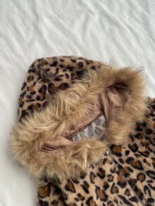 Attitoon Women's Elegant Leopard Print Long Sleeve Hooded Sweatshirt - Multicolor - View 3