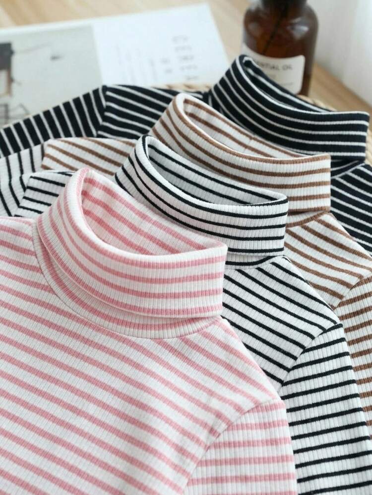 SHEIN Young Girl Young Girl 4PCS Young Girls T-Shirts Young Girl - Multicolor - View 6