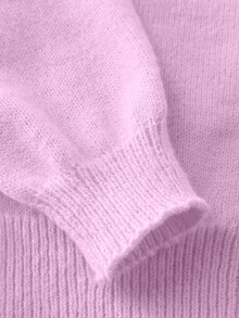 Genkimix Kids Girls Purple Knit Cardigan Sweater, Button Front, Cozy Ribbed Cuffs, Baby Toddlers Young, Autumn - Mauve Purple - View 6