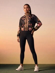 CAJUNI Tropical Vacation Dark Boho Lightweight Jacket Fall - Multicolor - View 3