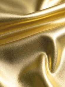 Resyla 女款純色PU皮革交叉鏈條肩帶時尚細肩帶背心 - 金色 - 查看 3