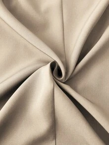 Elenzga Casual Solid Color Sleeveless Double-Breasted Suit Jacket - Apricot - View 5