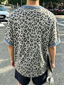 Manfinity Dauomo Men's Casual Leopard-Print Top-An Excellent Choice For Summer. - Multicolor - View 2