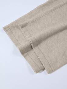 Franclia 2pcs/Set Women Casual Loose Knit Sweater & Pants Loungewear Set, Comfortable & Minimalist Design - Mocha Brown - View 3