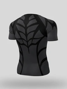 GymBeat Men's Fashion All-Over Print Slim Fit Sports T-Shirt - Multicolor - View 2