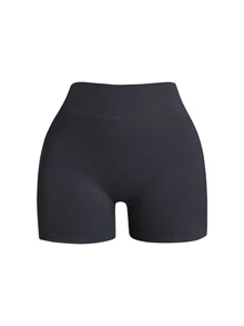 Velisys Velisys Seamless V-Waist Casual Shorts, Minimalist & Fashionable For Sports And Daily Wear Biker Shorts Five Pair - Multicolor - View 4