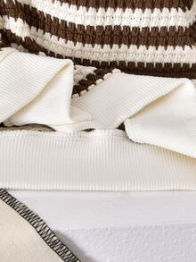 Elladie kids 女童可愛休閒西式日常針織開襟外套，多彩花卉白色鈕扣，活潑甜美，可搭配裙子，適合秋季戶外 - 咖啡棕 - 查看 6