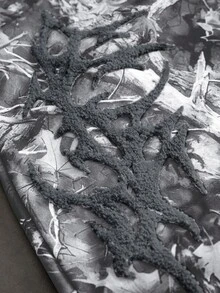 Major Grit 男士街頭風仿生迷彩白色3D刺繡休閒運動長褲，日常百搭，適合送給男友/丈夫的週年禮物 - 卡其色 - 查看 2