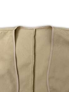 Struktiv Women's Autumn/Winter New Solid Color Cuff Decor Short Jacket, Suitable For Daily Wear, Fashionable And Versatile - Khaki - View 8