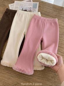 SHEIN 2PCS Young Girls Pants - Multicolor - View 2