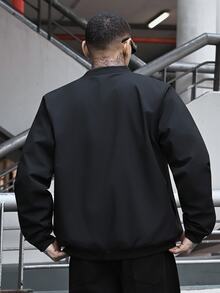 Devon Thys Men's Fashionable Thermal Lined Casual Jacket, Suitable For Autumn/Winter, Everyday Wear - Black - View 5