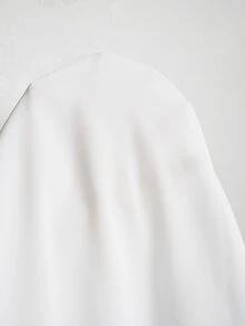 Elenzga Plus-Size Women's Open Shoulder Short-Sleeve Ruffle Loose Casual Vacation Top, The Shoulder Size Runs Large - White - View 12