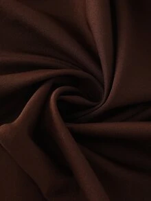 Yalmera Women's Autumn Solid Color Long Sleeve Pleated Design Metal Single Button Jacket - Brown - View 8