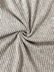 Holdful Holdful Women's Autumn/Winter Slouchy Lapel Asymmetric Button Knit Set, Loose Ribbed Knit Top And High-Waist Wide-Leg Casual Pants 2 Pieces Set, Home & Outdoor Wear, Daily Commute & Office Classic Versatile - Khaki - View 8