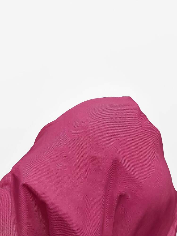 Women's Solid Color Casual Versatile Daily Wear Top - Hot Pink - View 4